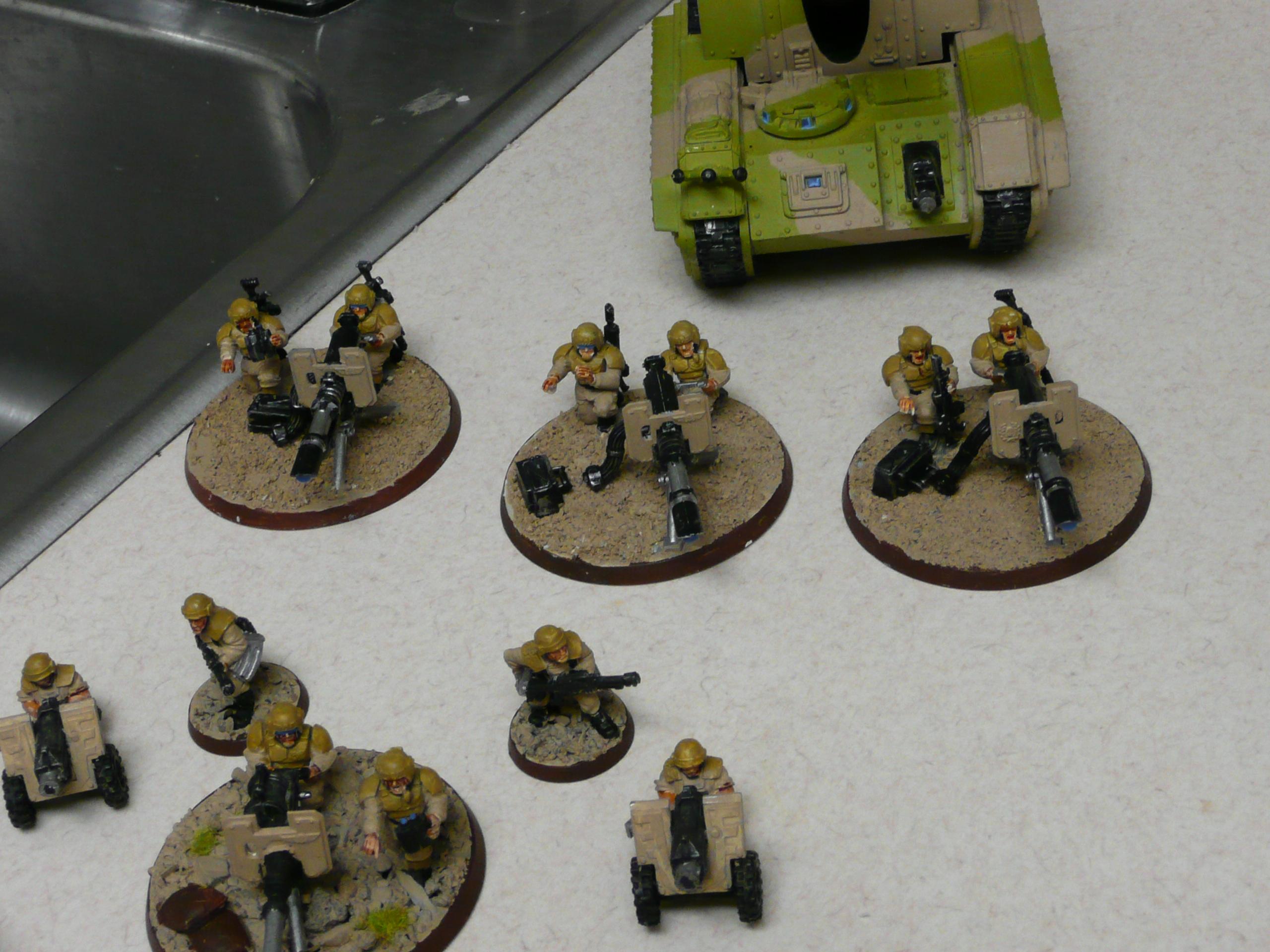 Heavy Weapons Team, Imperial Guard, Warhammer 40,000 lascannon and fire support teams